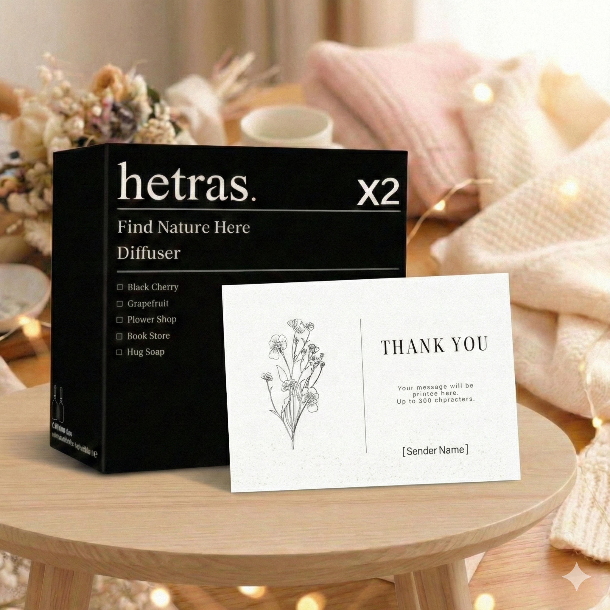 Thank You & New home Diffuser Gift – Baby Cotton Calm Set