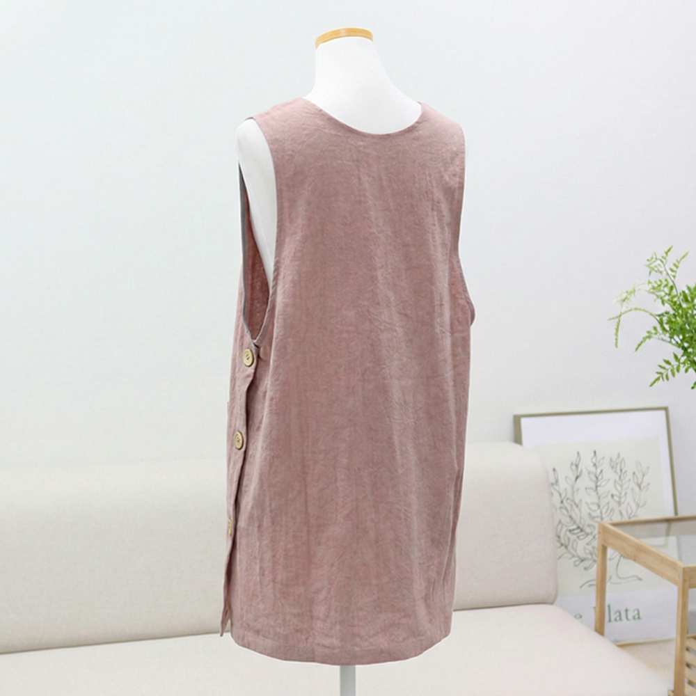 New Home Apron Gift – Floral Embroidered Kitchen Apron with Message Card