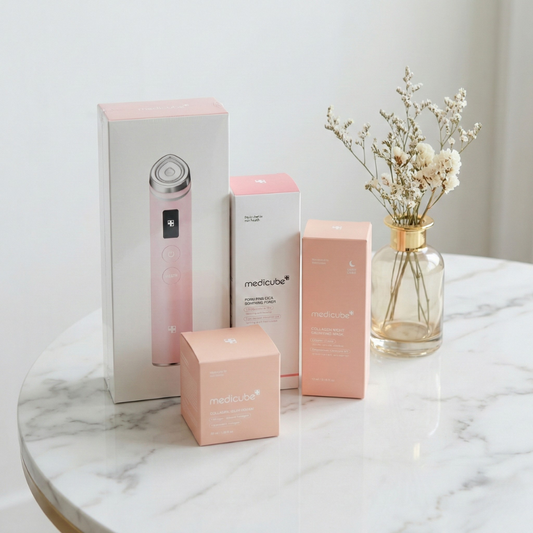 Birthday & Celebration Skincare Gift Set – Medicube Booster Pro Pink with Message Card